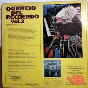 Disco de Vinilo Quinteto Del Recuerdo - Quinteto Del Recuerdo Vol 2 Vinyl Record