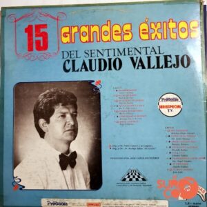 Disco de Vinilo Claudio Vallejo - 15 Grandes Éxitos Del Sentimental Vol 2 Vinyl Record