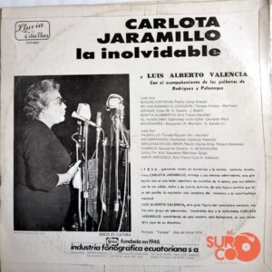 Disco de Vinilo Carlota Jaramillo -  Inolvidables Vinyl Record