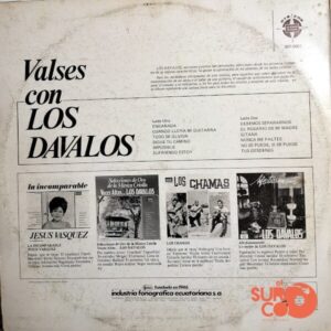 Disco de Vinilo Los Dávalos - Valses Con Los Dávalos Vinyl Record