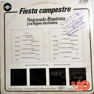 Disco de Vinilo Segundo Bautista - Fiesta Campestre Vinyl Record