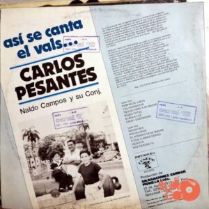 Disco de Vinilo Carlos Pesantes - Así Se Canta El Vals Vinyl Record
