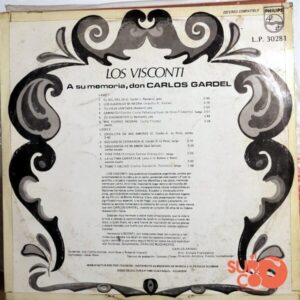 Disco de Vinilo Los Visconti - A Su Memoria, Don Carlos Gardel Vinyl Record