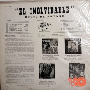 Disco de Vinilo Dueto De Antaño - El Inolvidable Dueto Del Año Vinyl Record