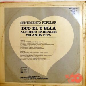 Disco de Vinilo Dúo El Y Ella - Sentimiento Popular Vinyl Record