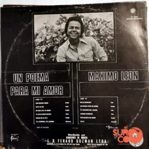 Disco de Vinilo Máximo León - Un Poema Para Mi Amor Vinyl Record