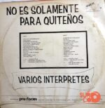 Disco de Vinilo Varios - No Es Solamente Para Quiteños Vinyl Record