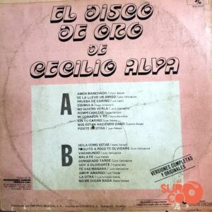 Disco de Vinilo Cecilio Alva - El Disco De Oro De Cecilio Alva Vinyl Record