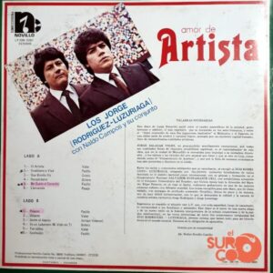 Disco de Vinilo Dúo Los Jorges - Amor De Artista Vinyl Record