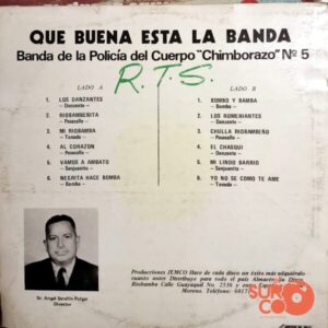 Disco de Vinilo Banda De La Policía De Riobamba Cuerpo Chimborazo N5 - Que Buena Está La Banda Vinyl Record
