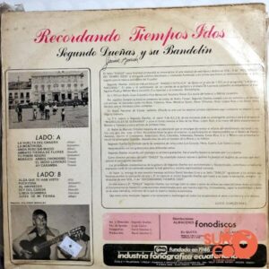 Disco de Vinilo Segundo Dueñas - Recordando Tiempos Idos Vinyl Record