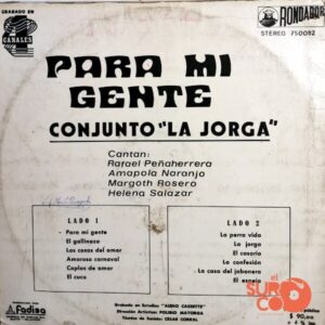 Disco de Vinilo Conjunto La Jorga - Para Mi Gente Vinyl Record