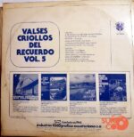 Disco de Vinilo Varios - Valses Criollos Del Recuerdo Vol 5 Vinyl Record