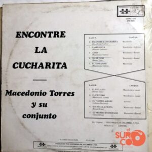 Disco de Vinilo Macedonio Torres Y Su Conjunto - Encontré La Cucharita Vinyl Record