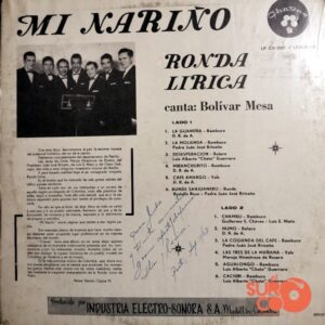 Disco de Vinilo Ronda Lírica - Mi Nariño Vinyl Record