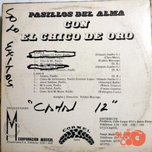 Disco de Vinilo El Chico De Oro - Pasillos Del Alma Vinyl Record
