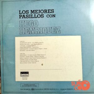 Disco de Vinilo Hugo Henríquez - Los Mejores Pasillos Con Hugo Henríquez Vinyl Record