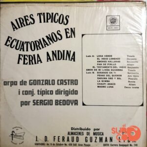 Disco de Vinilo Gonzalo Castro - Aires Típicos Ecuatorianos En Feria Andina Vinyl Record