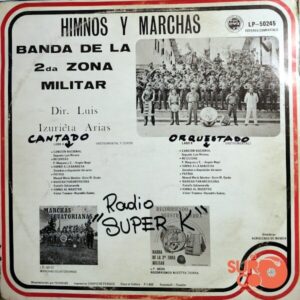 Disco de Vinilo Banda De La II Zona Militar - Himnos Y Marchas Vinyl Record