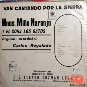 Disco de Vinilo Hermanos Miño Naranjo - Van Cantando Por La Sierra Vinyl Record