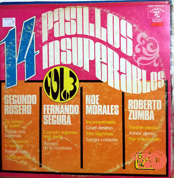 Disco de Vinilo Varios - 14 Pasillos Insuperables Vinyl Record