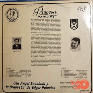 Disco de Vinilo Edgar Palacios - Princesa Vinyl Record