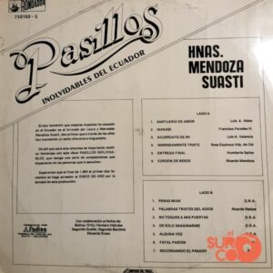 Disco de Vinilo Hermanas Mendoza Suasti - Pasillos Inolvidables Del Ecuador Col 5 Vinyl Record