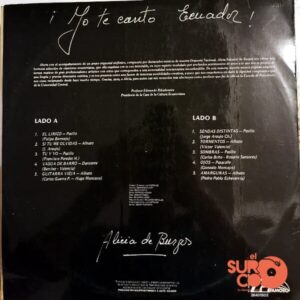 Disco de Vinilo Alicia De Burgos - Yo Te Canto Ecuador Vinyl Record