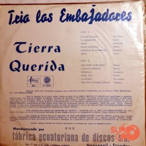 Disco de Vinilo Trío Los Embajadores - Tierra Querida Vinyl Record