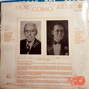 Disco de Vinilo Enrique Ibañez Mora - Hoy Como Ayer Enrique Ibañez Mora Nos Canta Otra Vez Vinyl Record