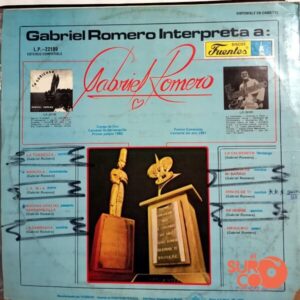 Disco de Vinilo Gabriel Romero - Interpreta A Gabriel Romero Vinyl Record