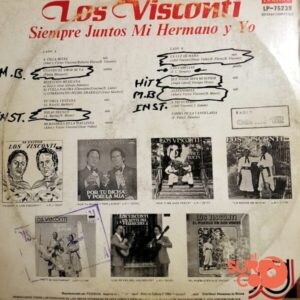 Disco de Vinilo Los Visconti - Siempre Juntos Mi Hermano Y Yo Vinyl Record