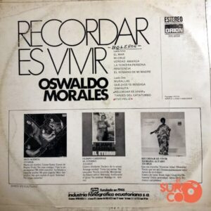 Disco de Vinilo Oswaldo Morales - Recordar Es Vivir Vinyl Record