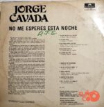 Disco de Vinilo Jorge Cavada - No Me Esperes Esta Noche Vinyl Record
