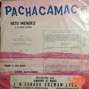 Disco de Vinilo Beto Méndez - Pachacamac Vinyl Record