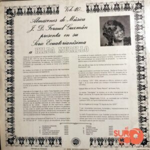 Disco de Vinilo Hilda Murillo - Serie Ecuatorianísima Vol 10 Vinyl Record