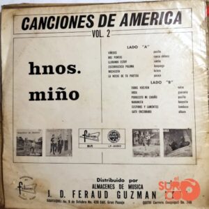 Disco de Vinilo Hermanos Miño Naranjo - Canciones De América Vol 2 Vinyl Record