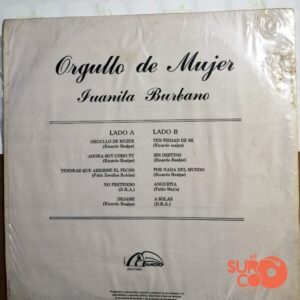Disco de Vinilo Juanita Burbano - Orgullo De Mujer Vinyl Record
