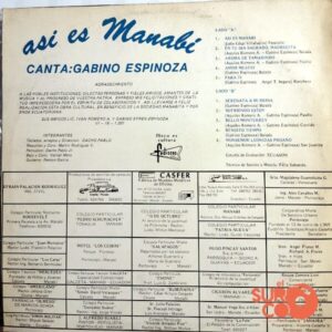 Disco de Vinilo Gabino Espinoza - Así Es Manabí Vinyl Record