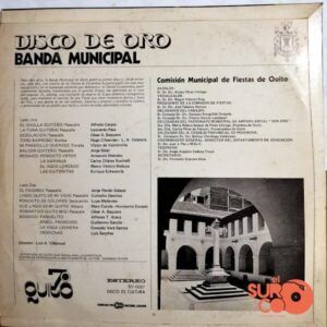 Disco de Vinilo Banda Municipal De Quito - Disco De Oro Vinyl Record