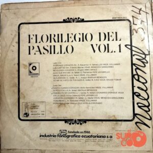 Disco de Vinilo Varios - Florilegio Del Pasillo Vinyl Record