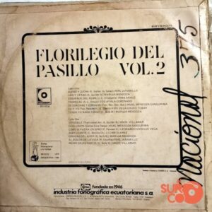 Disco de Vinilo Varios - Florilegio Del Pasillo Vol 2 Vinyl Record
