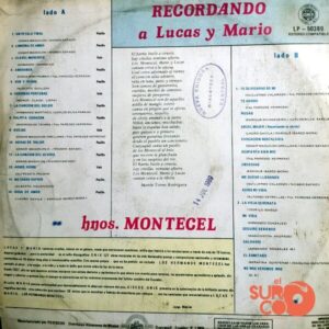 Disco de Vinilo Hermanos Montecel - Recordando A Lucas Y Mario Vinyl Record