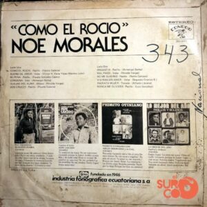 Disco de Vinilo Noé Morales - Como El Rocío Vinyl Record