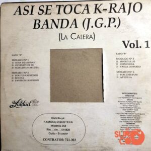 Disco de Vinilo Banda Jesús Del Gran Poder - Así Se Toca K-Rajo Vinyl Record