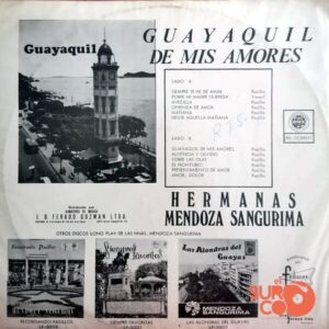 Disco de Vinilo Hermanas Mendoza Sangurima - Guayaquil De Mis Amores Vinyl Record