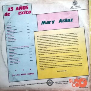 Disco de Vinilo Mary Aráuz - 25 Años De Éxito Vinyl Record
