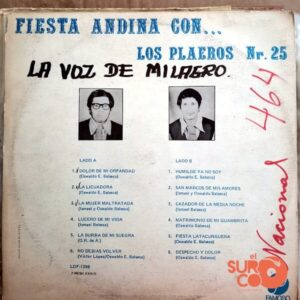 Disco de Vinilo Los Plaeros - Fiesta Andina Vinyl Record