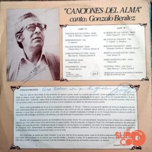 Disco de Vinilo Gonzalo Benítez - Canciones Del Alma Vol 4 Vinyl Record