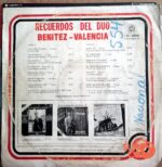 Disco de Vinilo Dúo Benítez Valencia - Recuerdos Del Dúo Benítez Valencia Vinyl Record